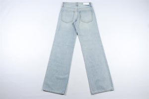 RE/DONE BLUE HIGH RISE WIDE LEG JEANS W24 UK 6