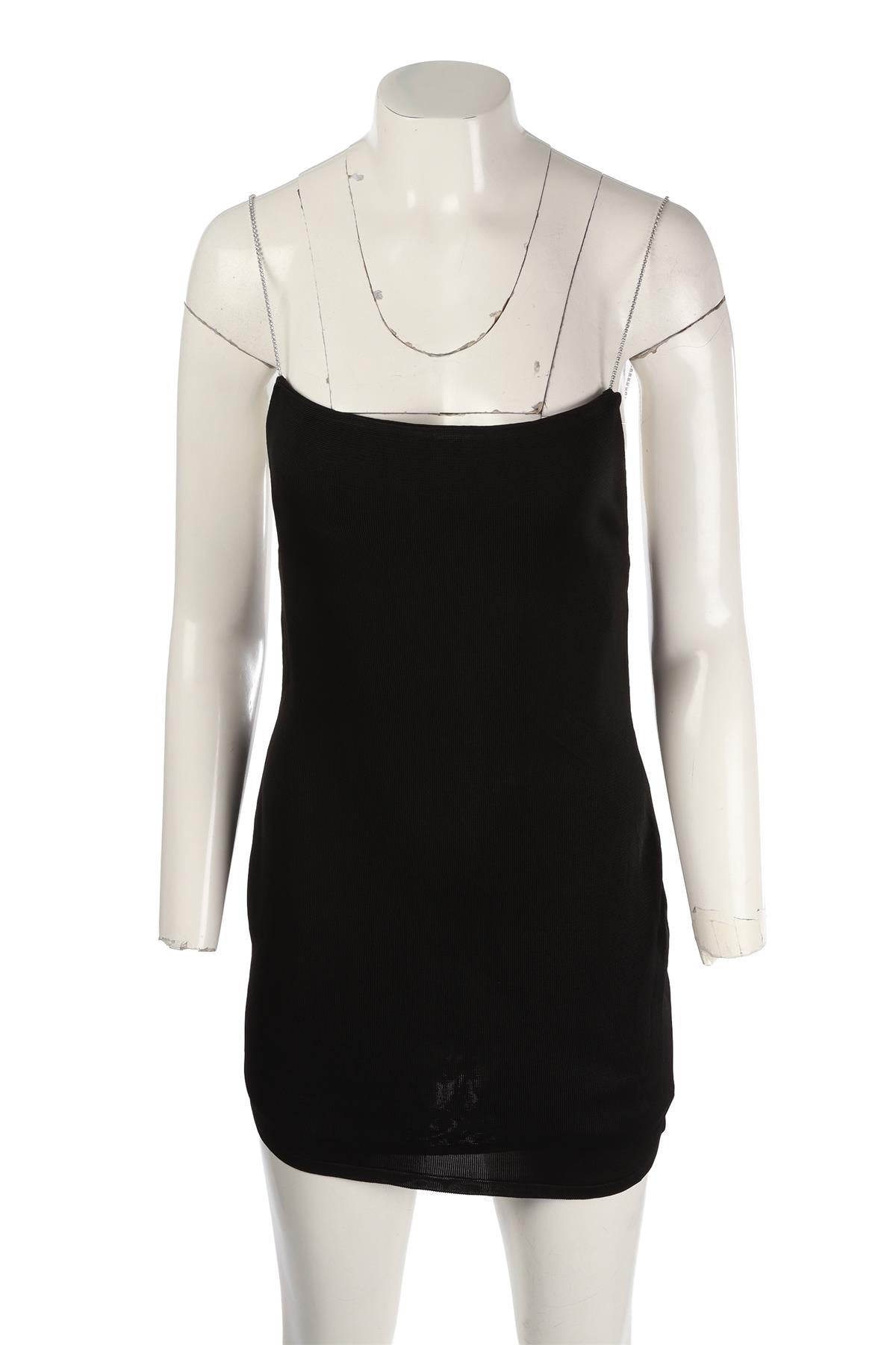 GAUGE 81 BLACK KNIT MINI DRESS SMALL