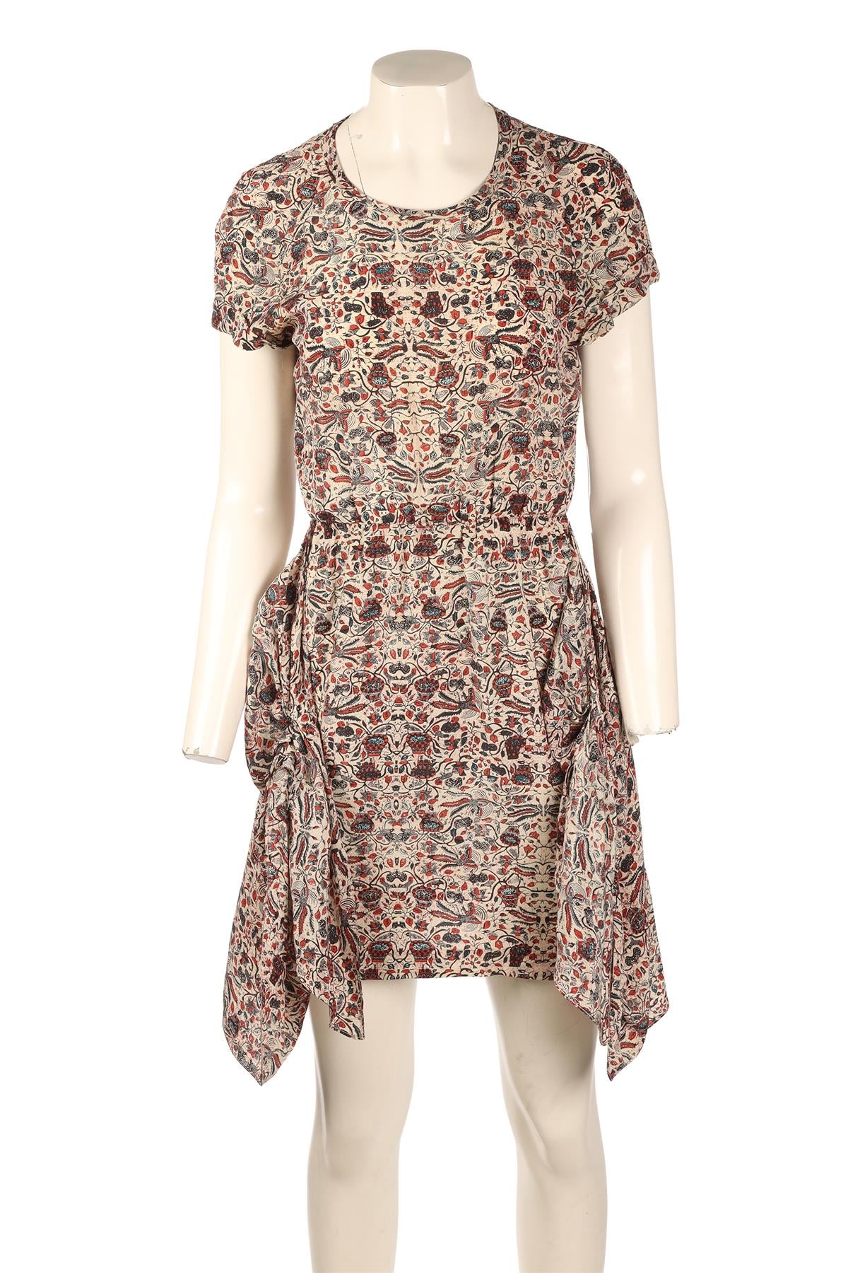 ISABEL MARANT ÉTOILE MULTI SILK MINI DRESS FR 36 UK 8