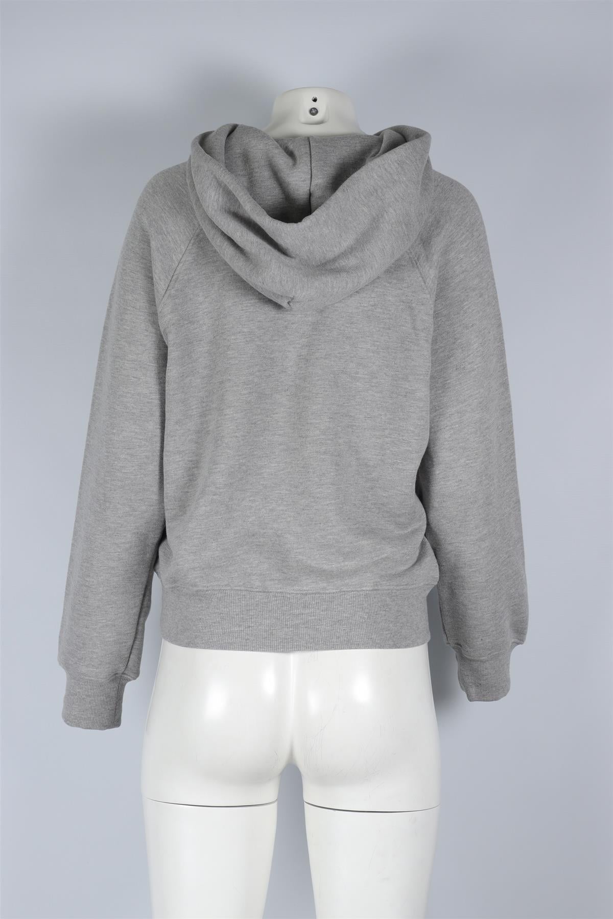 ETERNE GREY COTTON HOODIE LARGE