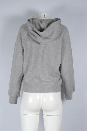 ETERNE GREY COTTON HOODIE LARGE