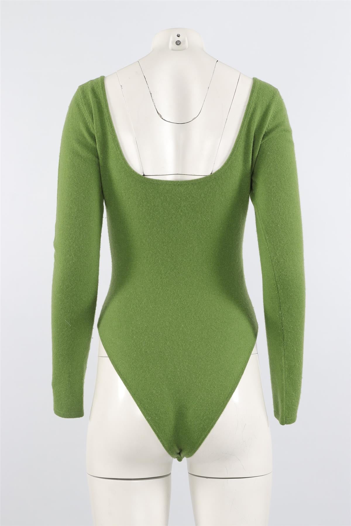 PARIS GEORGIA GREEN WOOL BODYSUIT SMALL