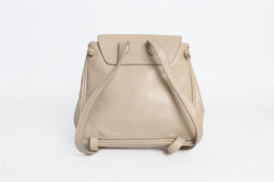 BOTTEGA VENETA BEIGE VINTAGE LEATHER BACKPACK