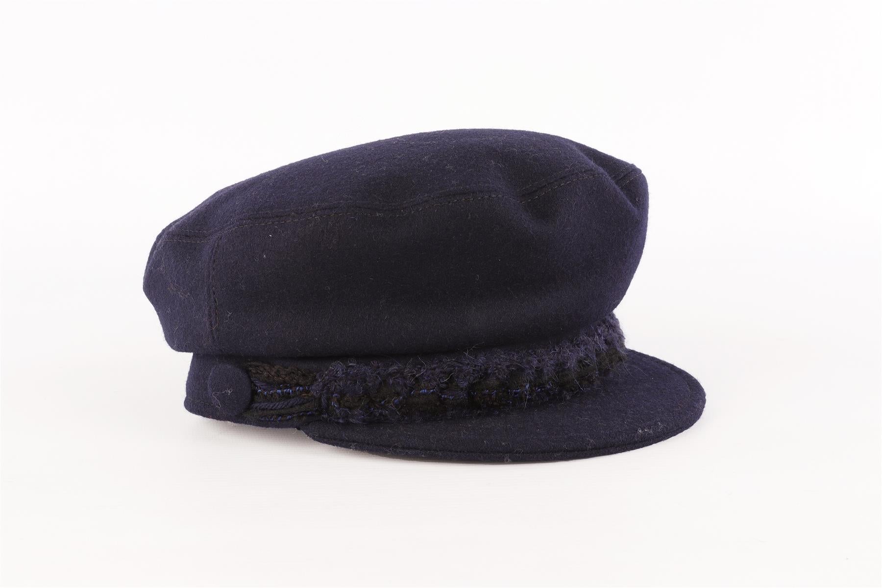 CHANEL NAVY 2019 WOOL CAP MEDIUM