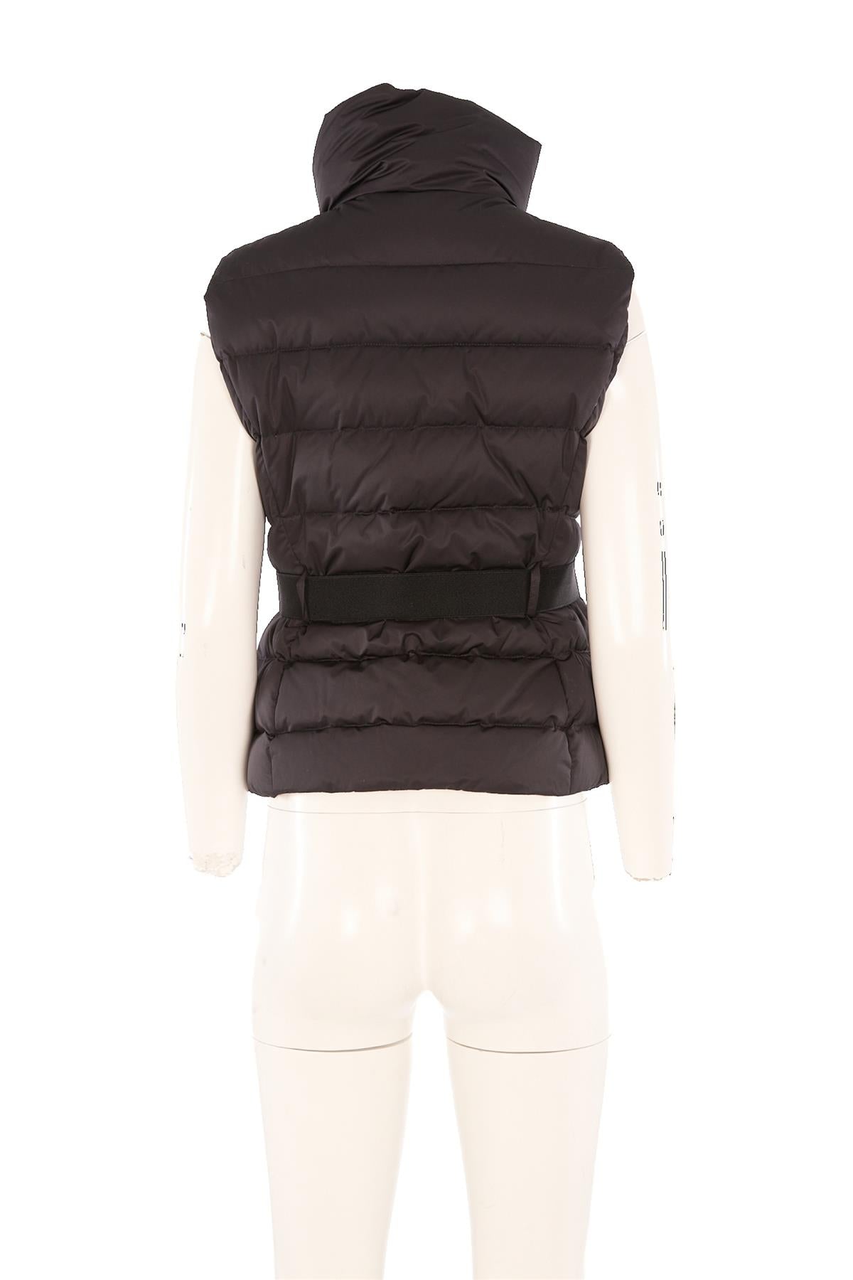 MONCLER BLACK PADDED DOWN GILET 2 UK 10