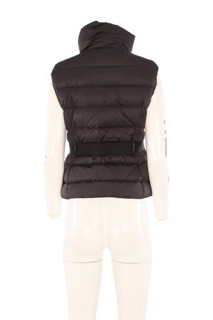 MONCLER BLACK PADDED DOWN GILET 2 UK 10