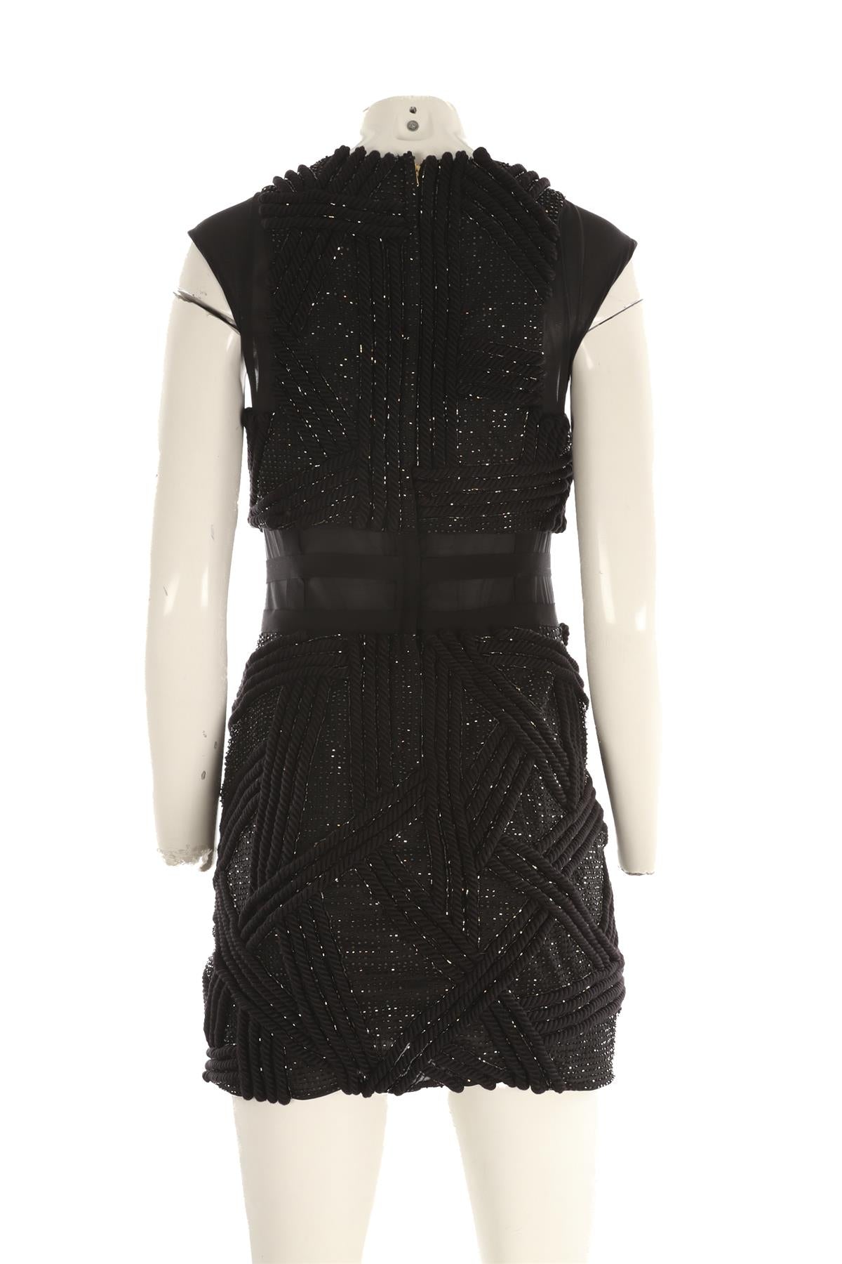 3.1 PHILLIP LIM BLACK SILK MINI DRESS US 2 UK 6