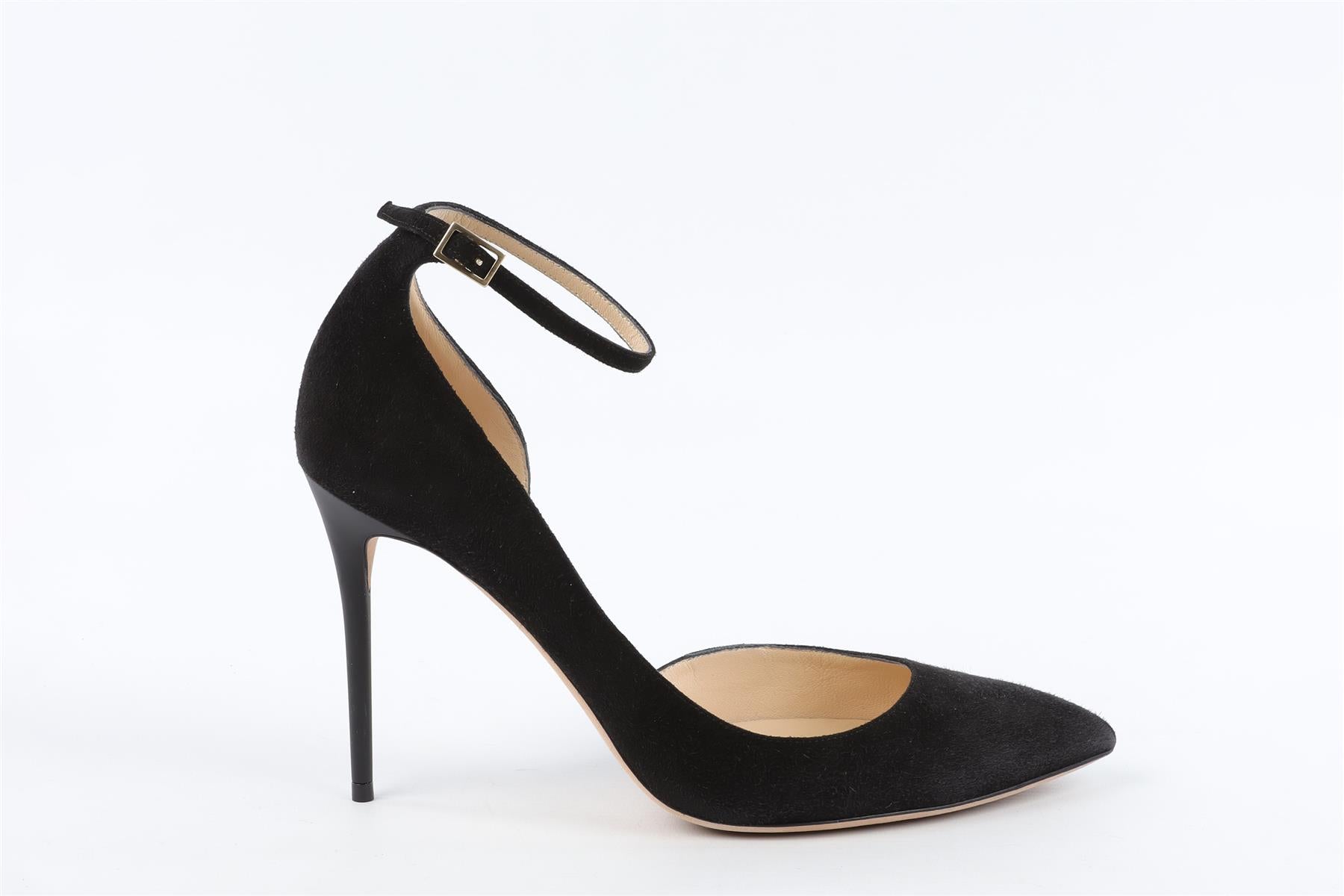 JIMMY CHOO BLACK SUEDE PUMPS EU 38.5 UK 5.5 US 8.5