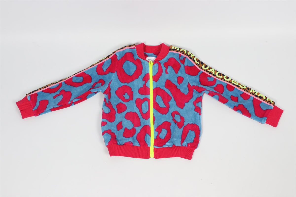 MARC JACOBS PINK AND BLUE KIDS GIRLS VELOUR JACKET AND PANTS SET 3-4 YEARS