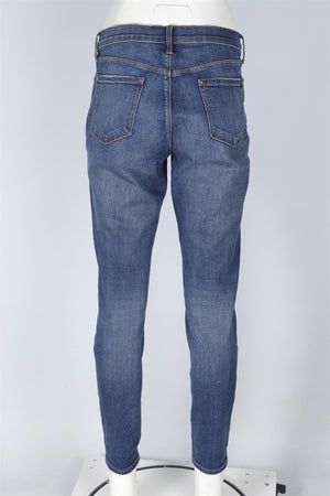 J BRAND BLUE MID RISE SKINNY JEANS W32 UK 14