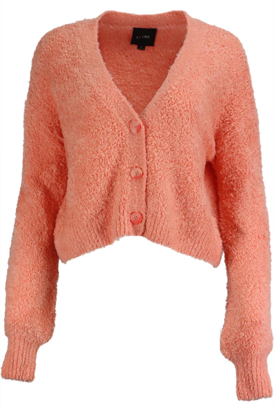 LE ORE COZY BOUCLÉ CARDIGAN SMALL