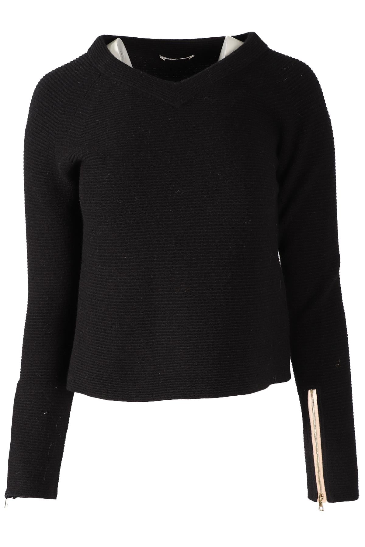 CHLOÉ BLACK WOOL SWEATER XSMALL