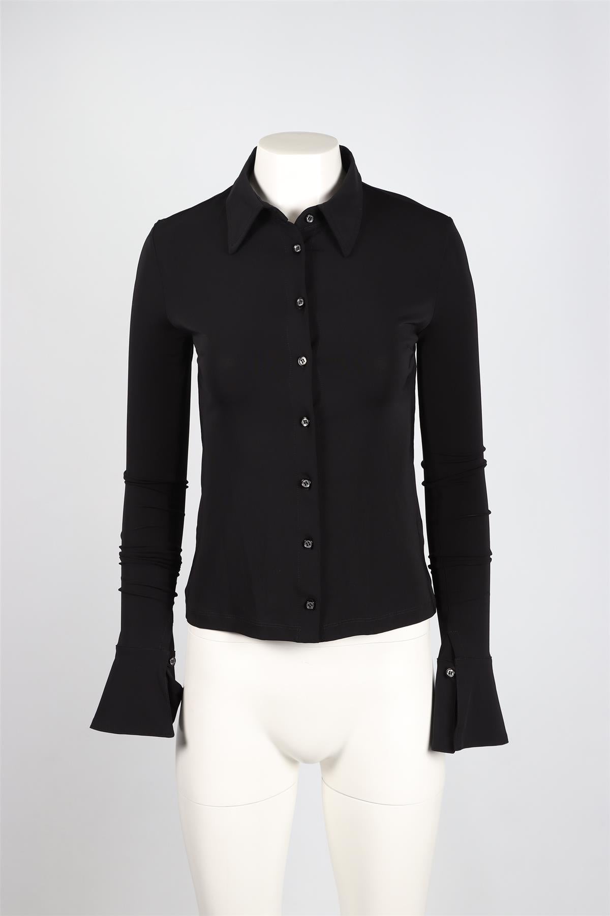 ÉTERNE BLACK JERSEY SHIRT XSMALL