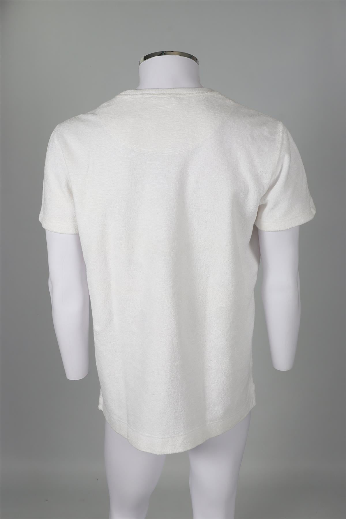 ORLEBAR BROWN WHITE MEN'S COTTON T-SHIRT LARGE