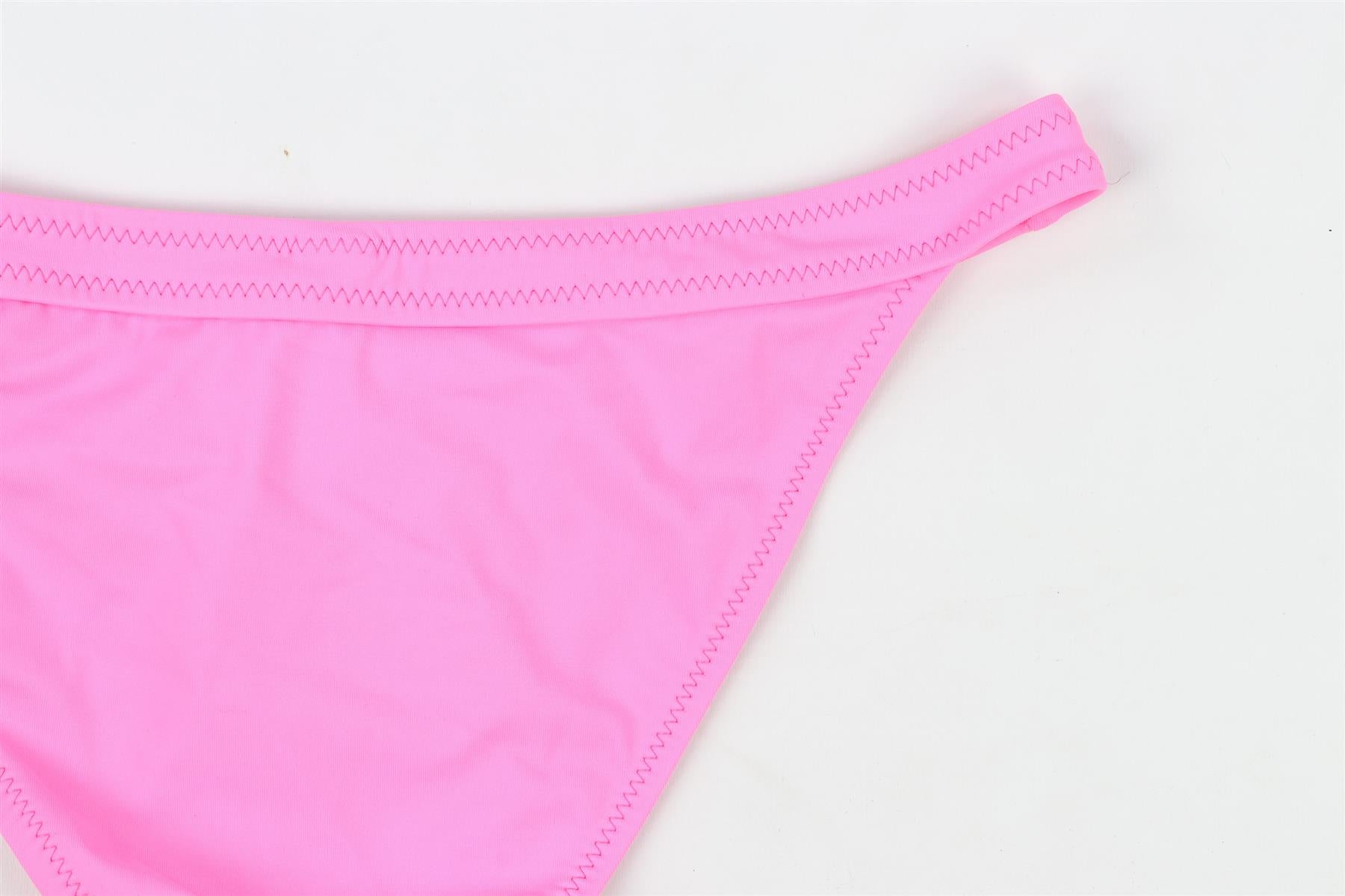 REDONE + SOLID STRIPED PINK BIKINI SMALL