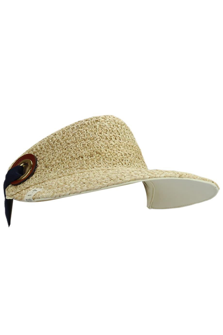 CHLOÉ + MADE51 STRAW VISOR ONE SIZE
