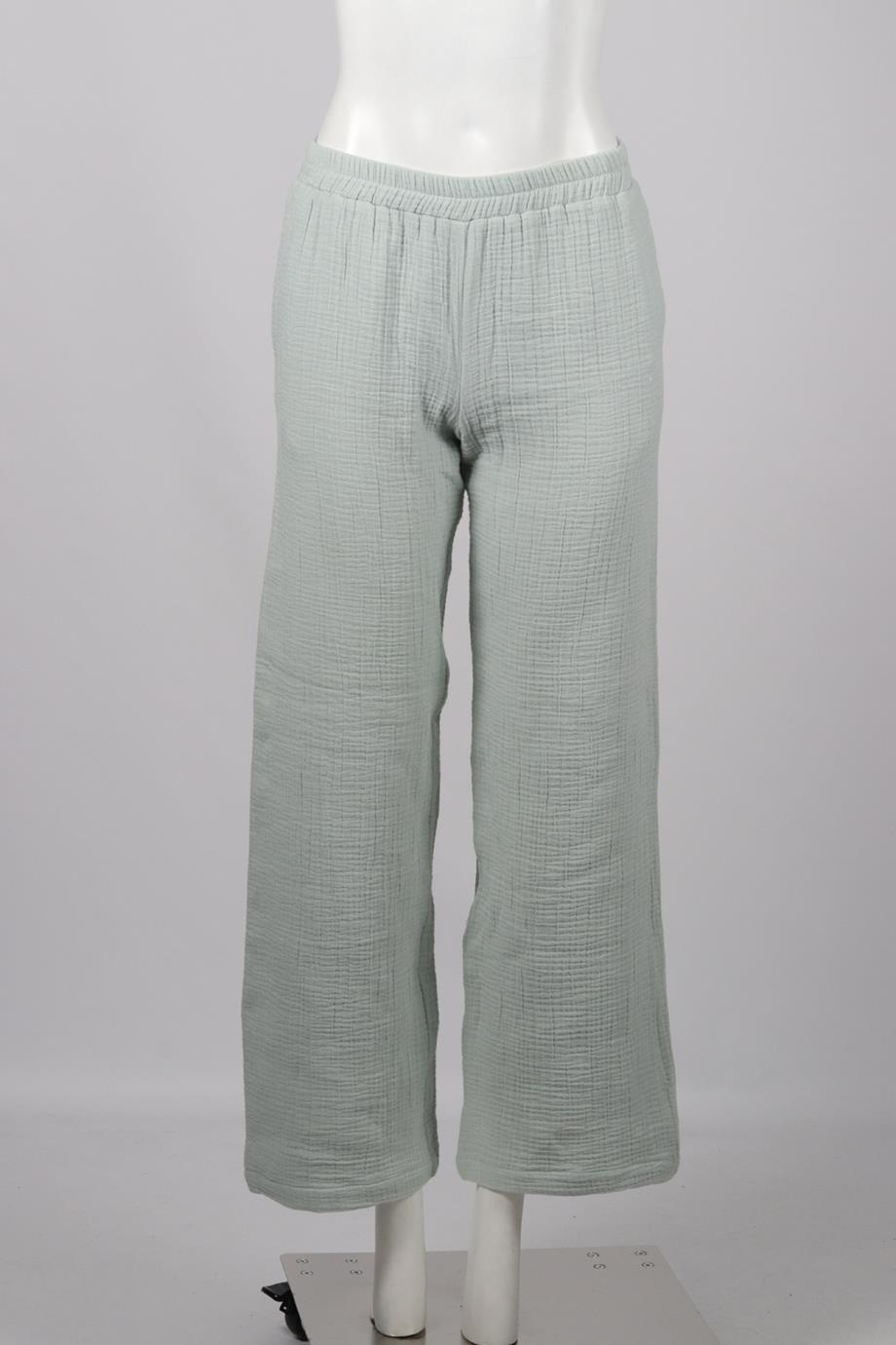 SABLYN COTTON BLEND WIDE LEG PANTS SMALL