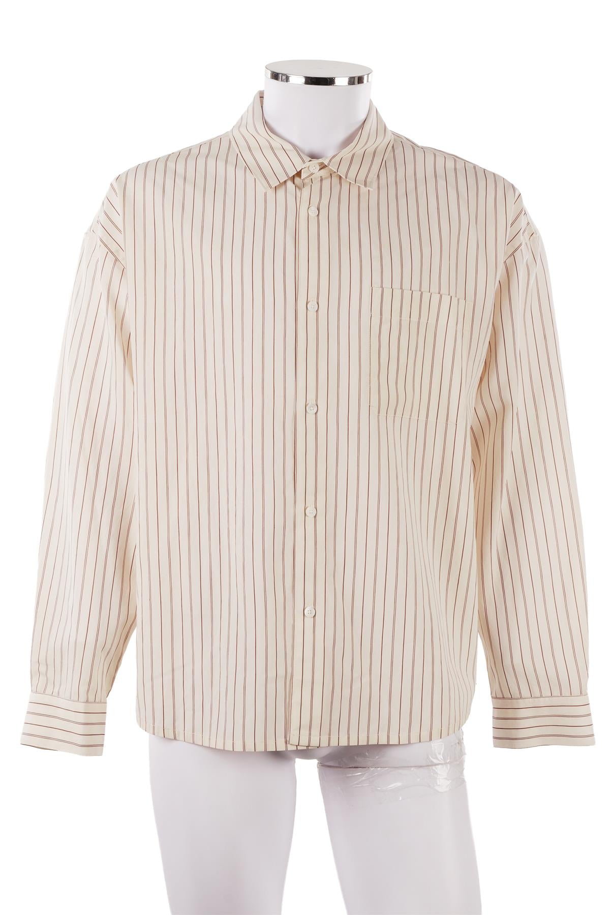 CREAM MEN'S COTTON SHIRT