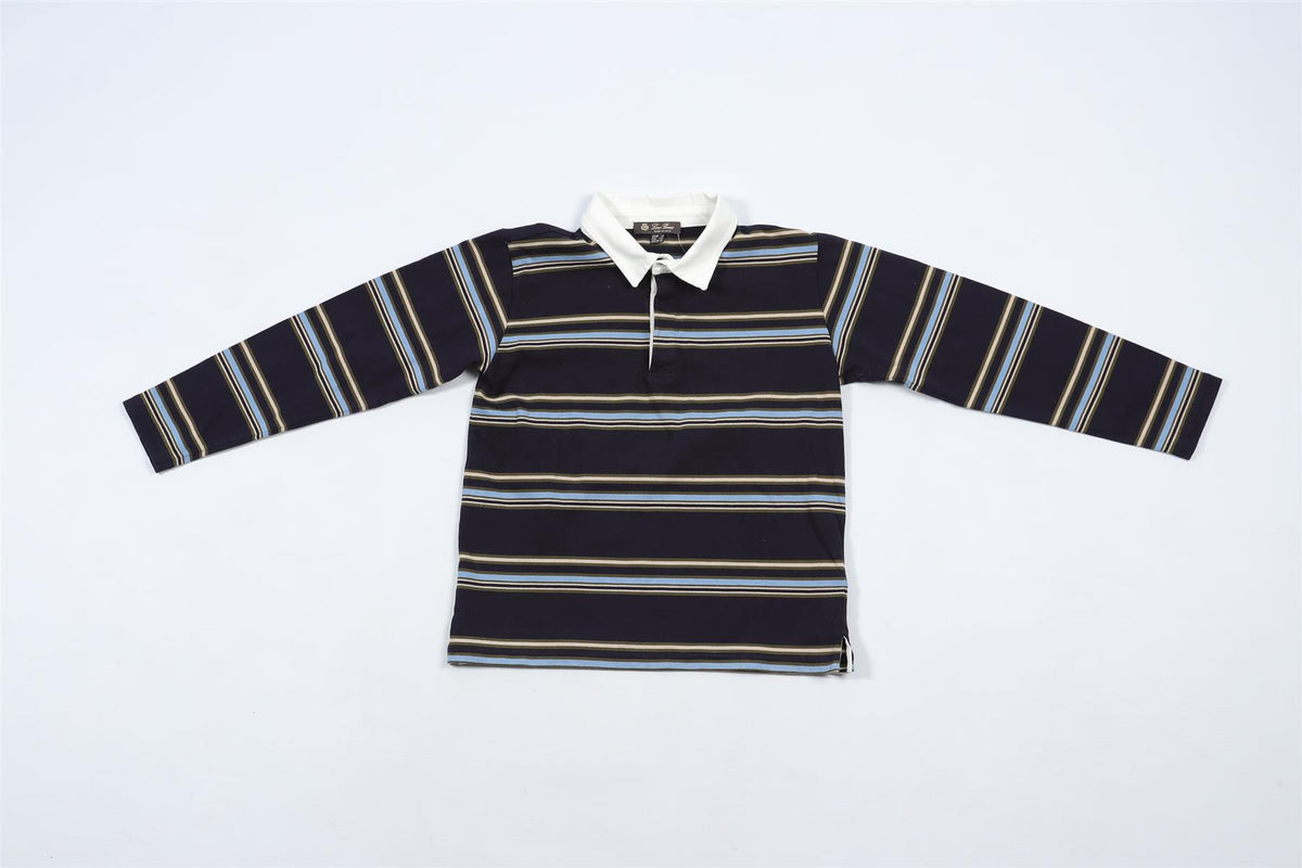LORO PIANA NAVY KIDS BOYS POLO SHIRT 10 YEARS