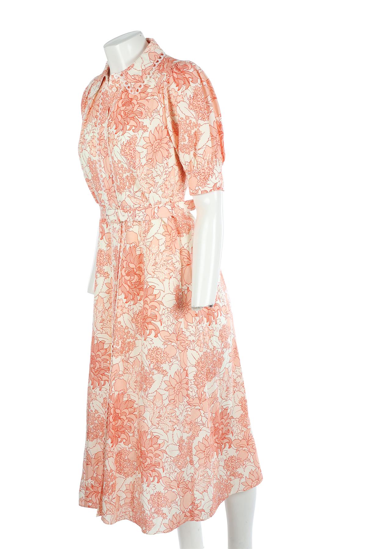 ME+EM ORANGE LINEN MAXI DRESS UK 10