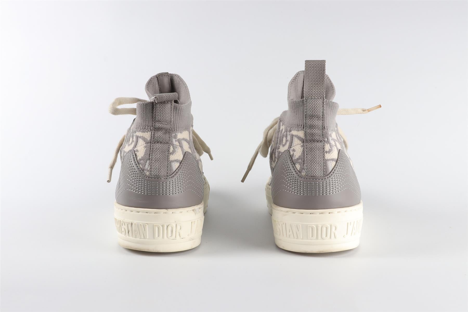 CHRISTIAN DIOR GREY WALK'N'DIOR TECHNICAL SNEAKERS EU 36.5 UK 3.5 US 6.5