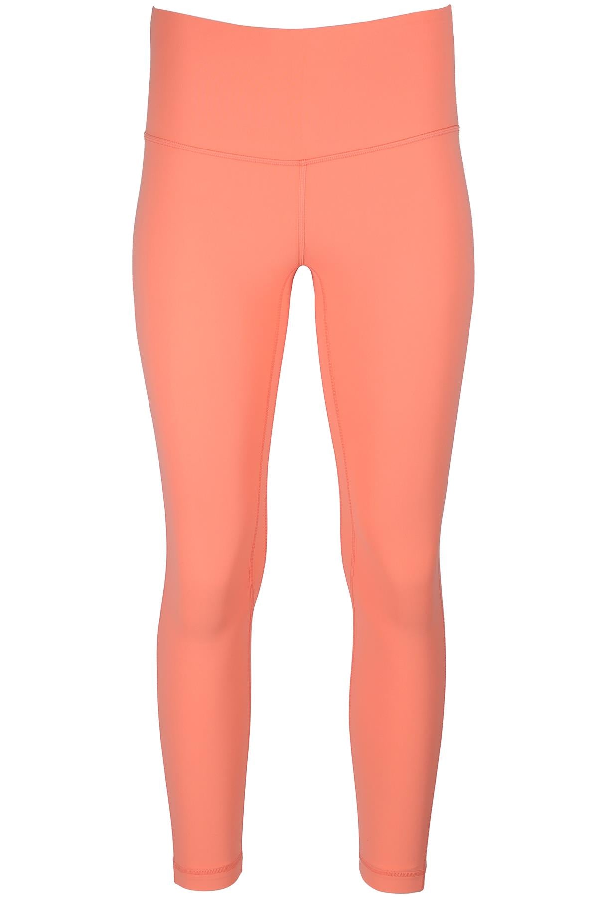 LULULEMON ORANGE JERSEY LEGGINGS UK 6