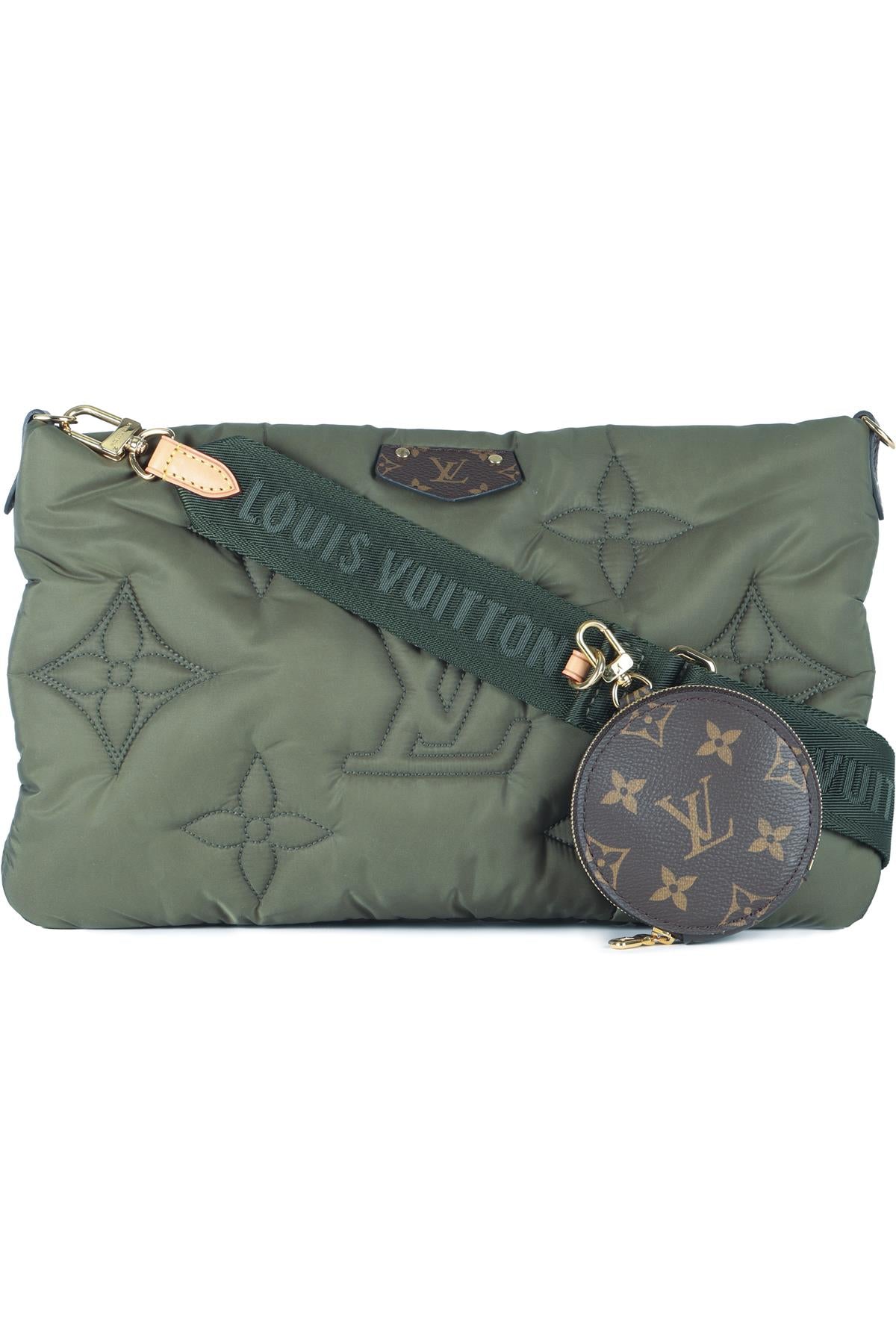 LOUIS VUITTON GREEN 2021 MAXI MULTI POCHETTE MONOGRAM NYLON SHOULDER BAG