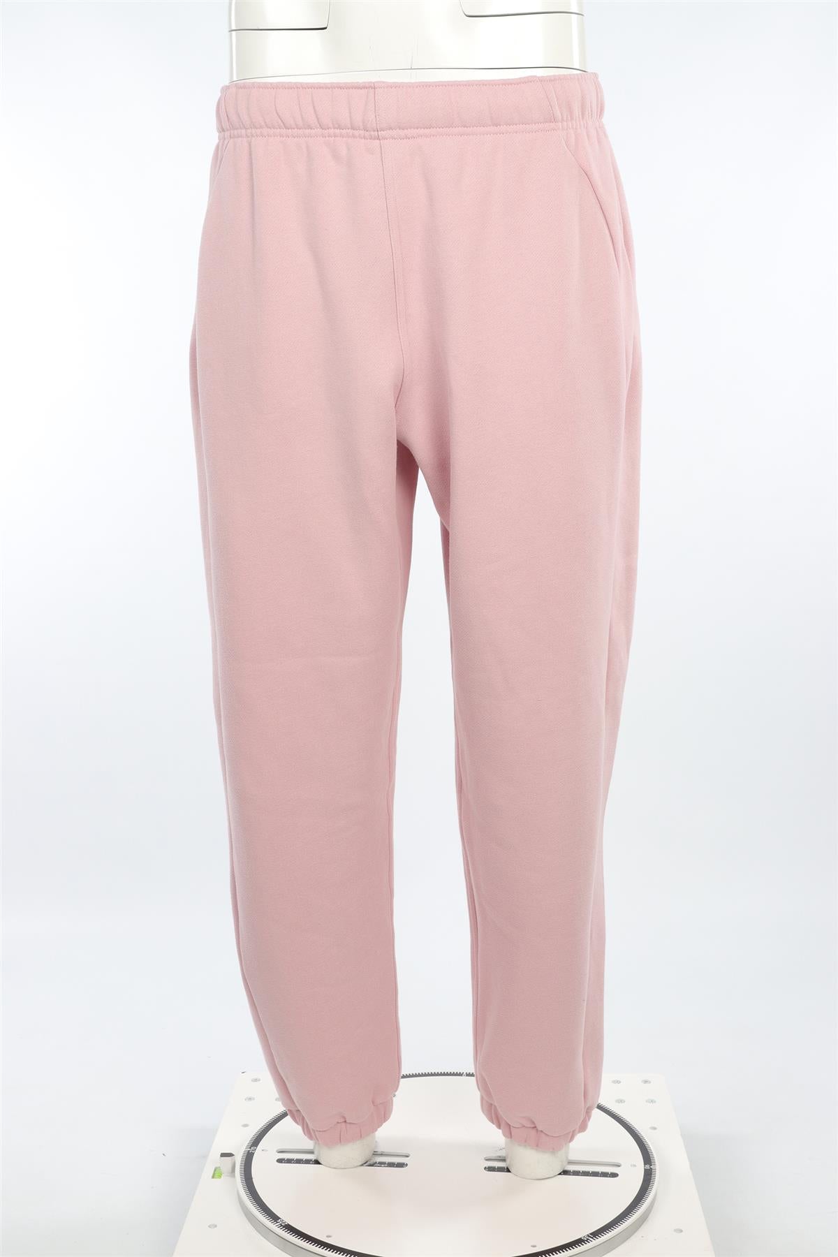 LULULEMON PINK COTTON TRACK PANTS MEDIUM