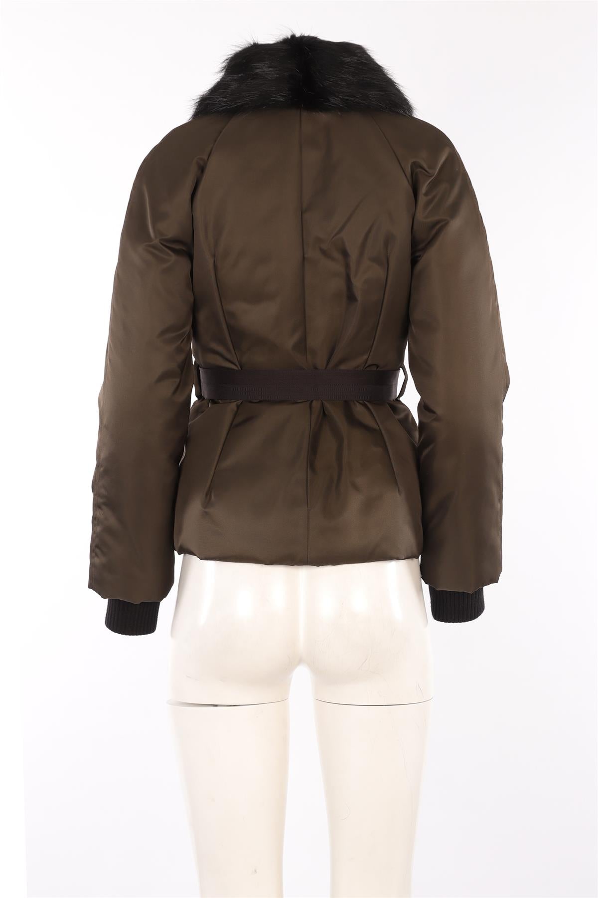 MONCLER GRENOBLE GREEN SHELL DOWN JACKET UK 8