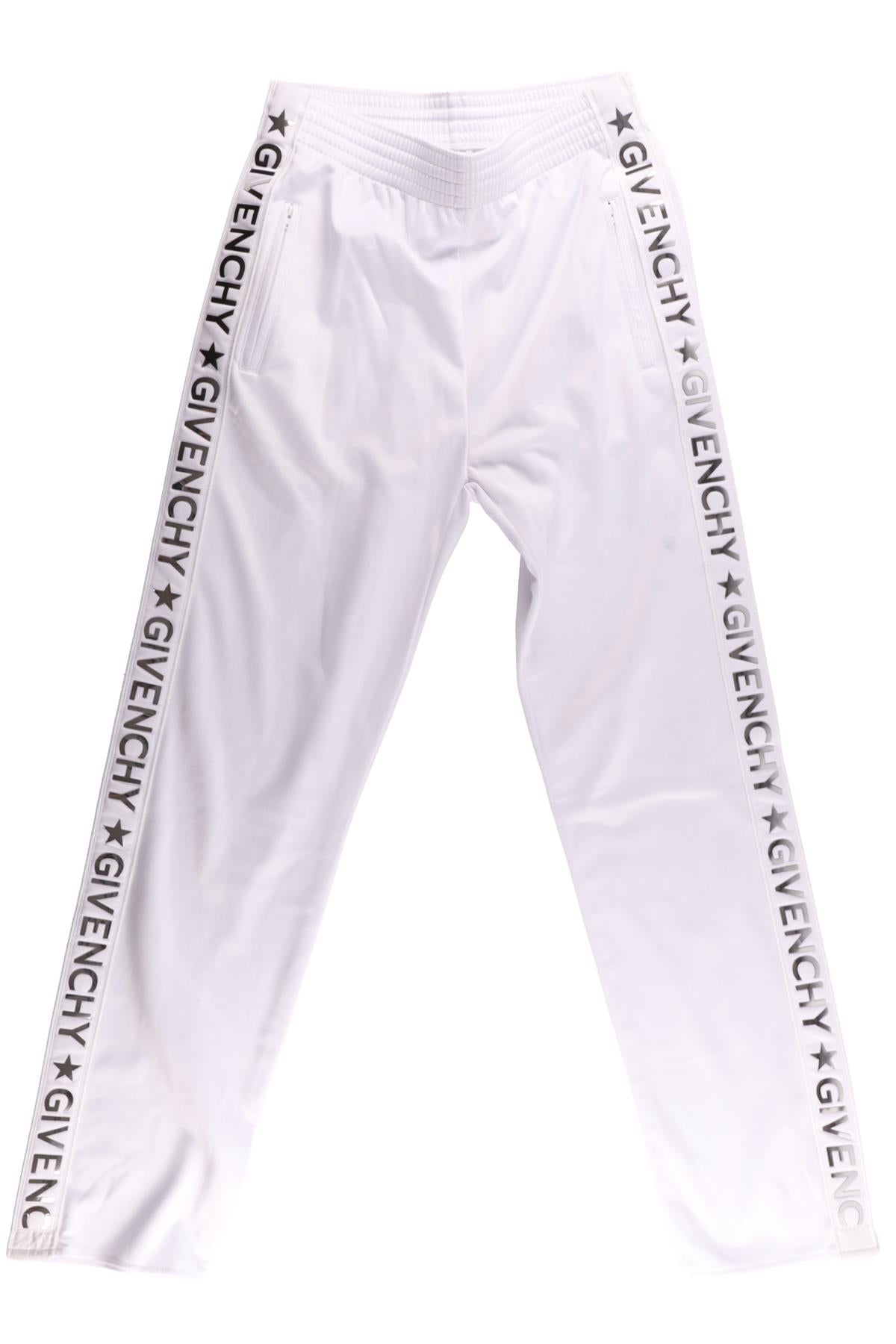 GIVENCHY WHITE JERSEY TRACK PANTS FR 36 UK 8