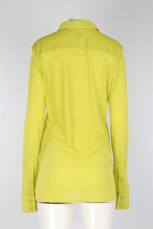 BOTTEGA VENETA GREEN JERSEY SHIRT IT 44 UK 12