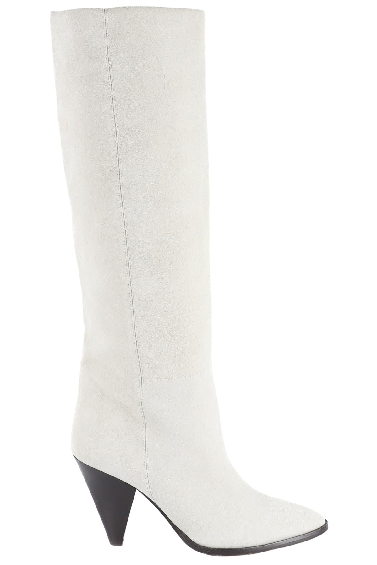 ISABEL MARANT ECRU SUEDE KNEE HIGH BOOTS EU 39 UK 6 US 9