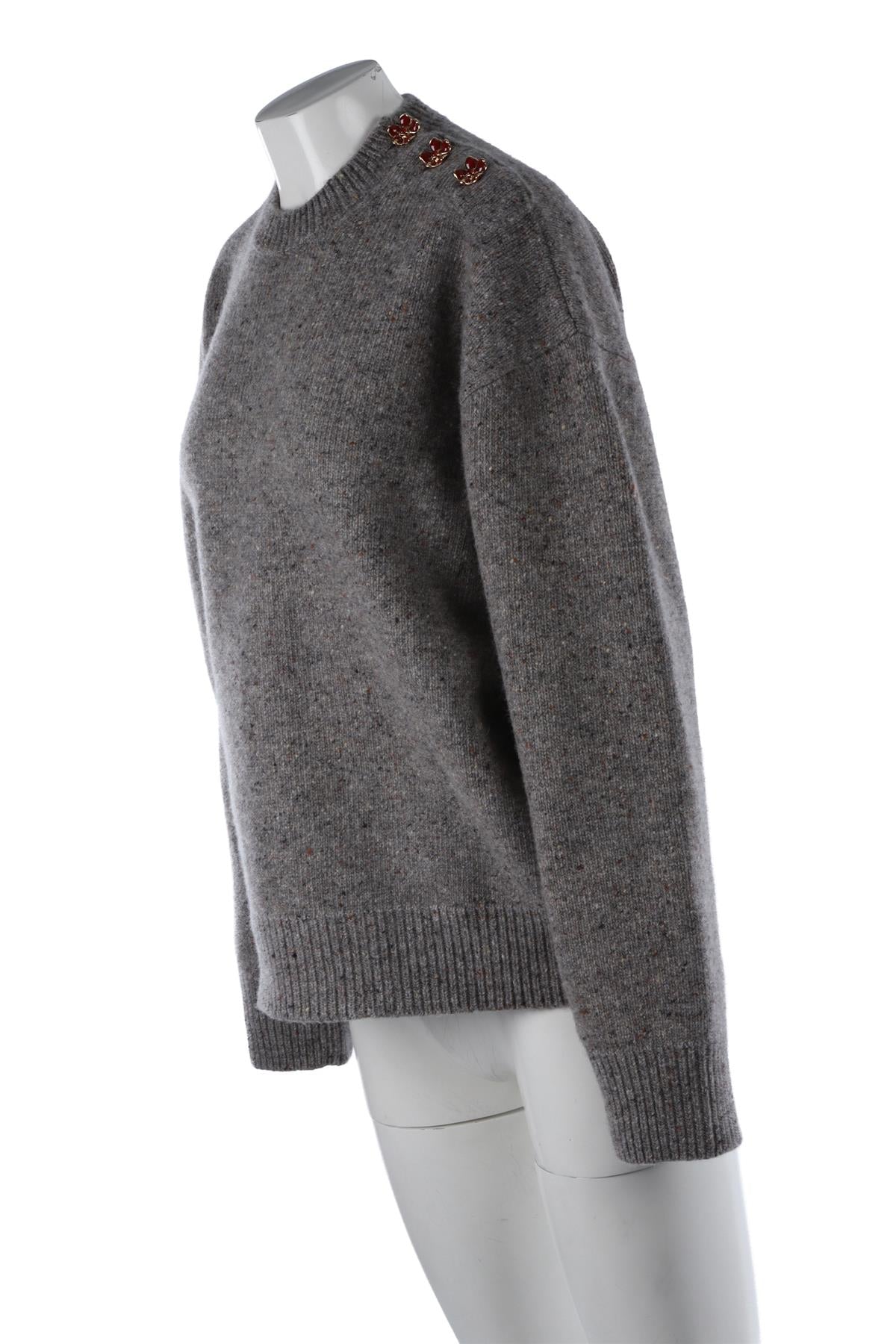 GREY 2026 WOOL SWEATER