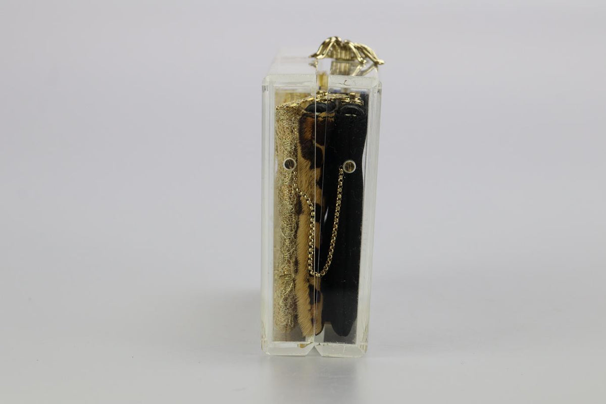 CHARLOTTE OLYMPIA SPIDER PERSPEX CLUTCH