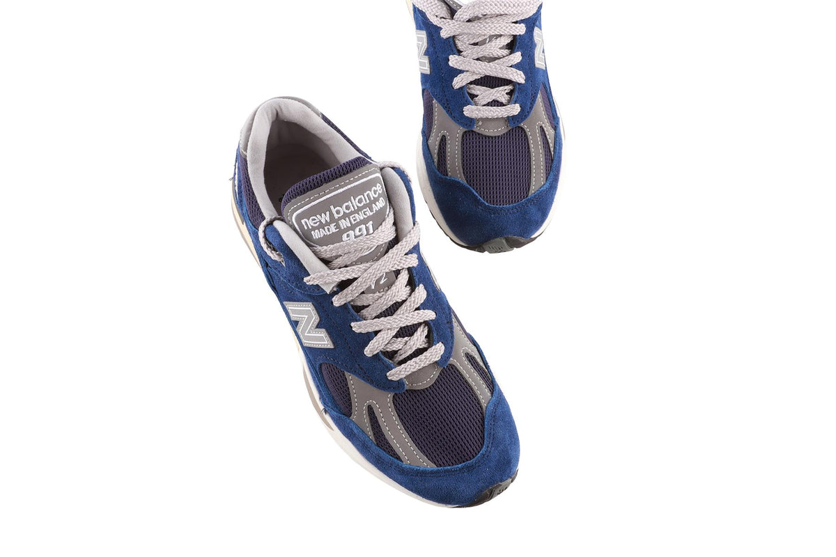 NEW BALANCE NAVY 991V2 LIMOGES SNEAKERS EU 38.5 UK 5.5 US 6