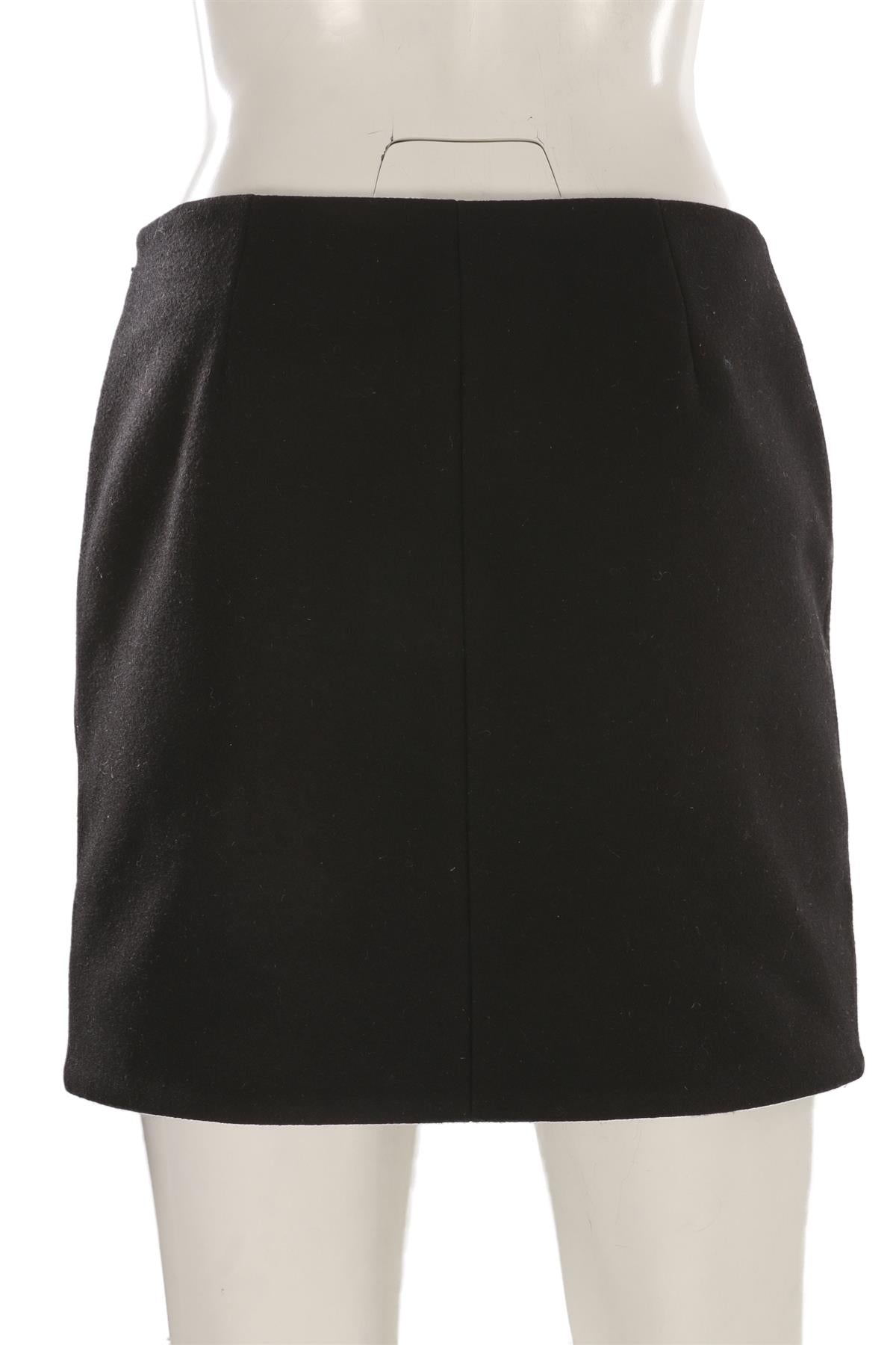 BALENCIAGA BLACK WOOL MINI SKIRT IT 40 UK 8