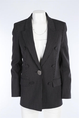 ALEXANDER WANG BLACK WOVEN BLAZER US 4 UK 8