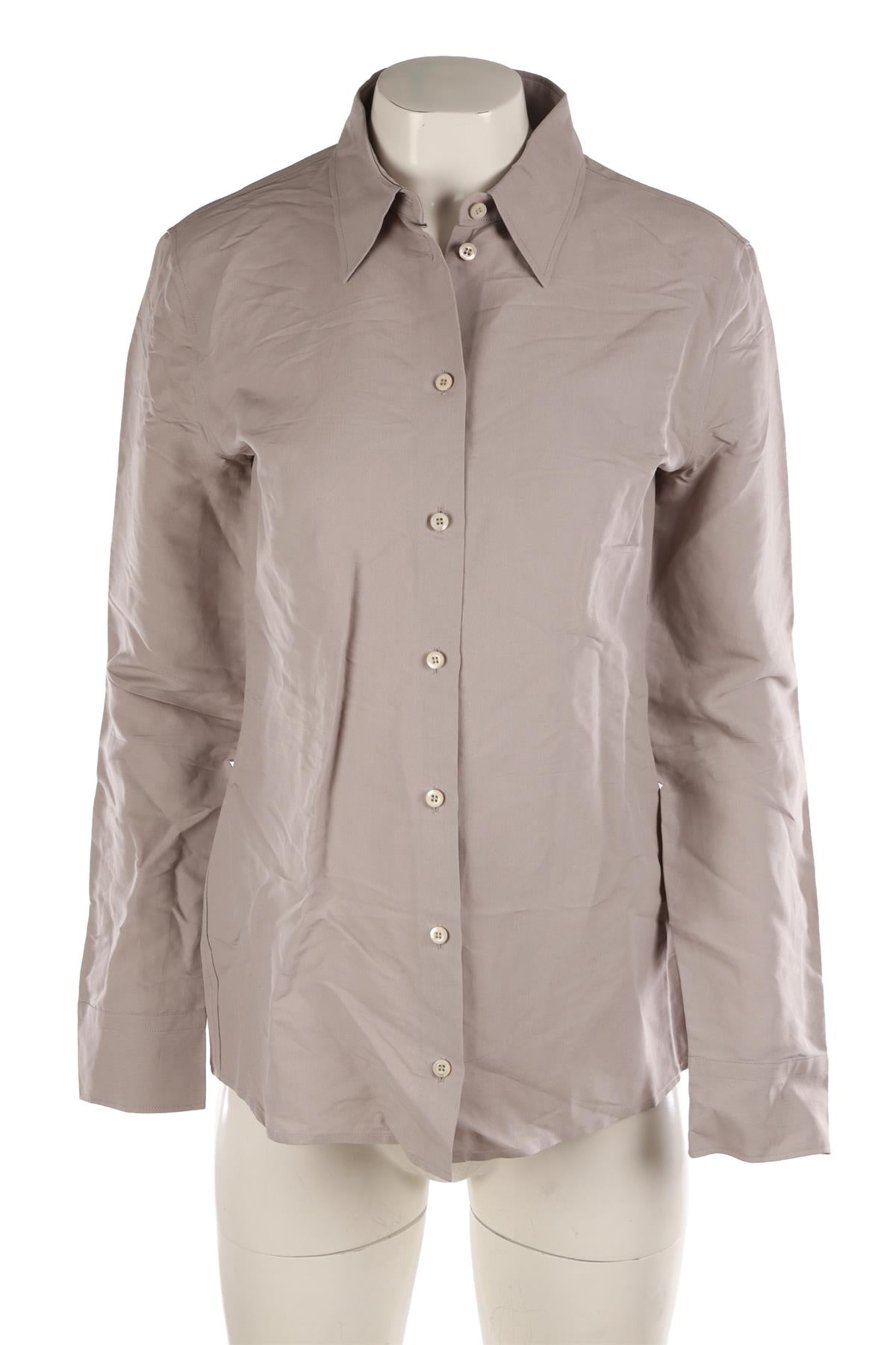 PRADA GREY PAPER SHIRT IT 42 UK 10
