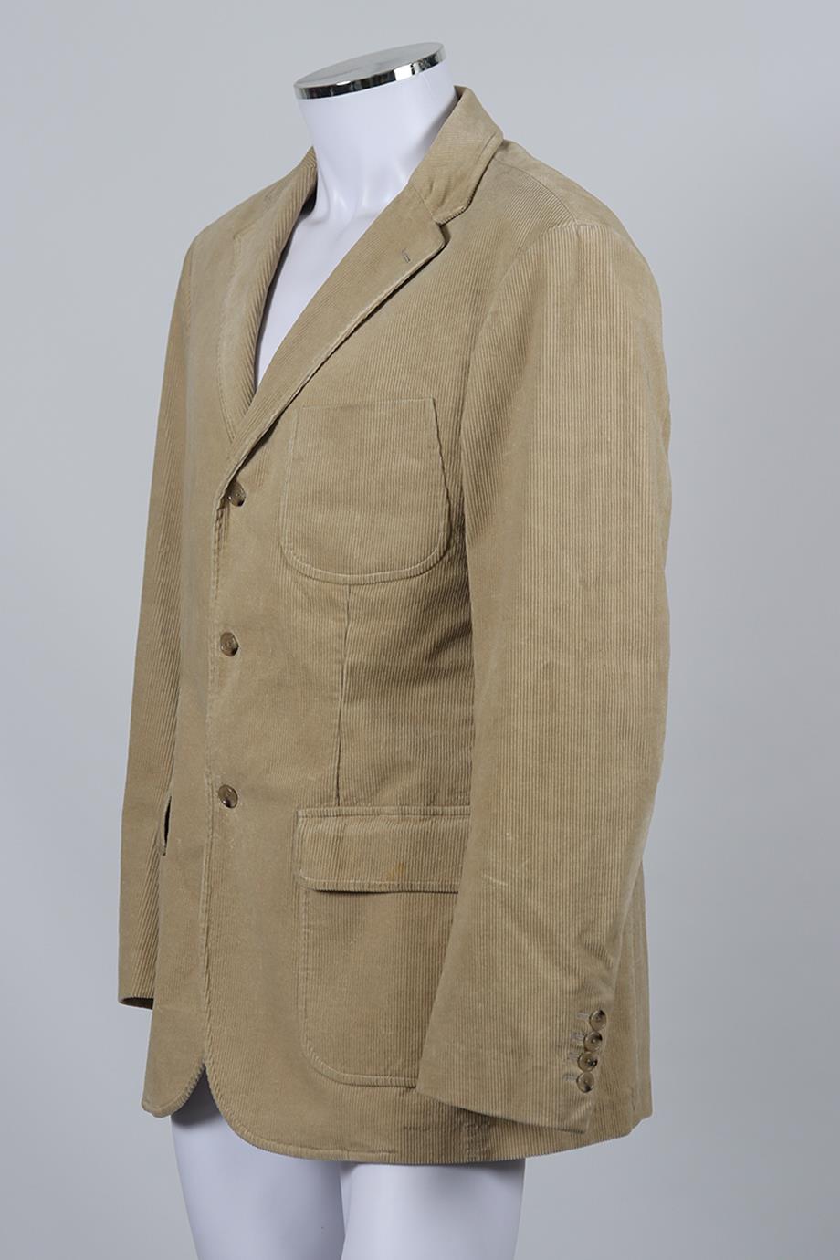 RALPH LAUREN MEN'S CORDUROY COTTON BELND BLAZER LARGE