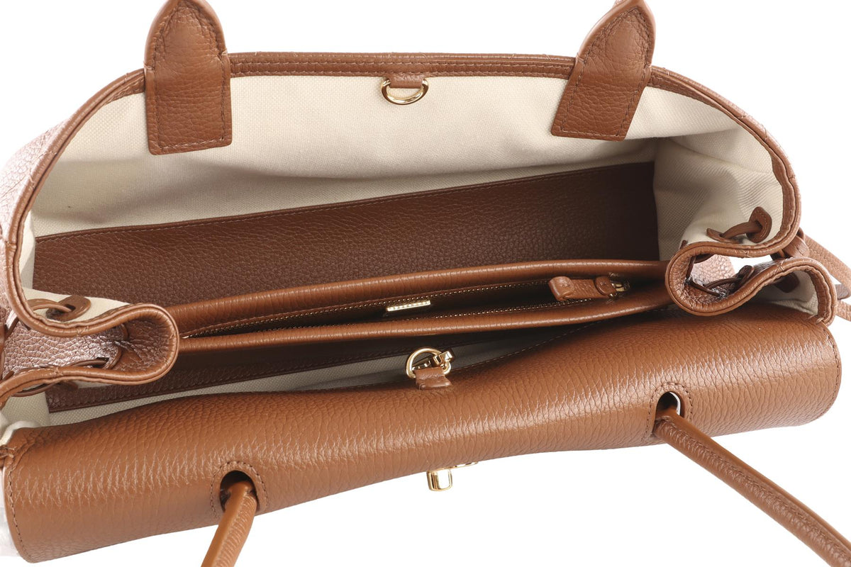 CHANEL BROWN 2026 SMALL SHOPPING BAG QUILTED LEATHER SHOULDER BAG