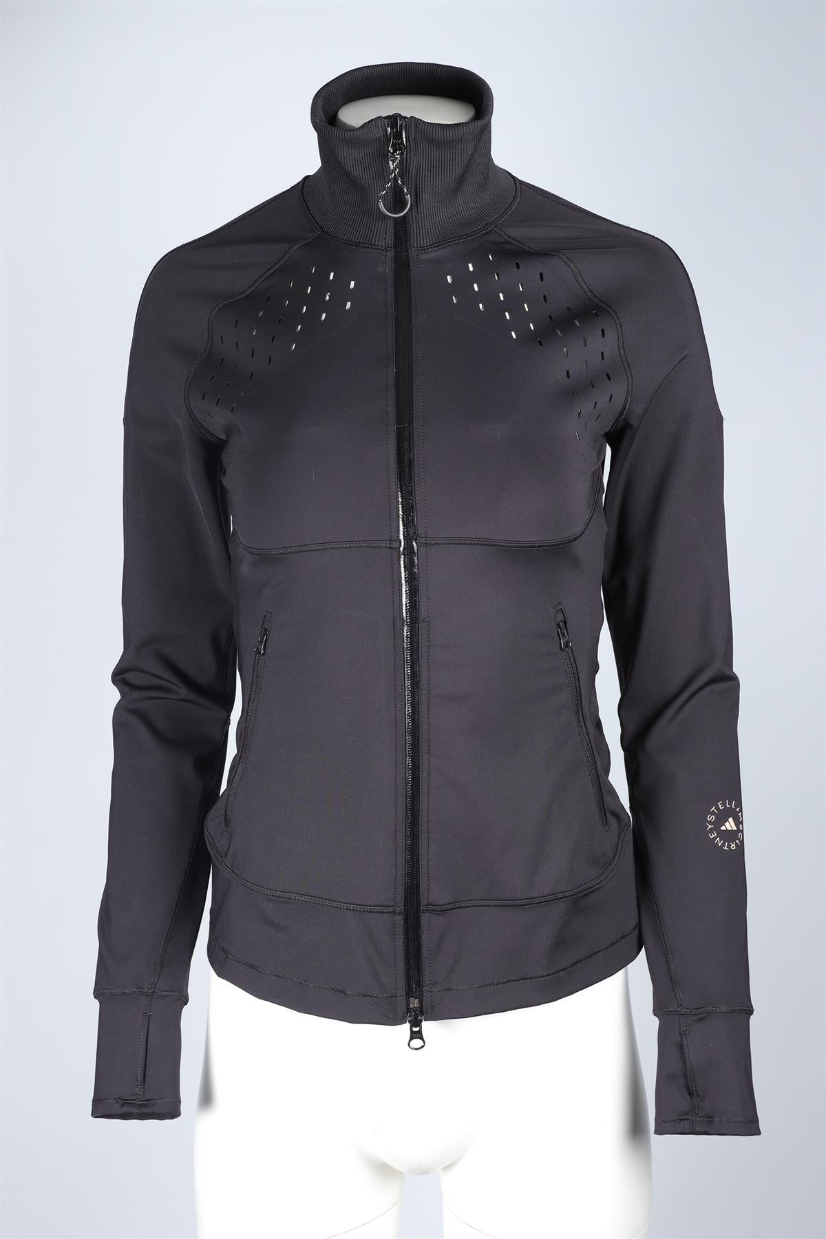 ADIDAS BY STELLA MCCARTNEY BLACK JERSEY JACKET SMALL