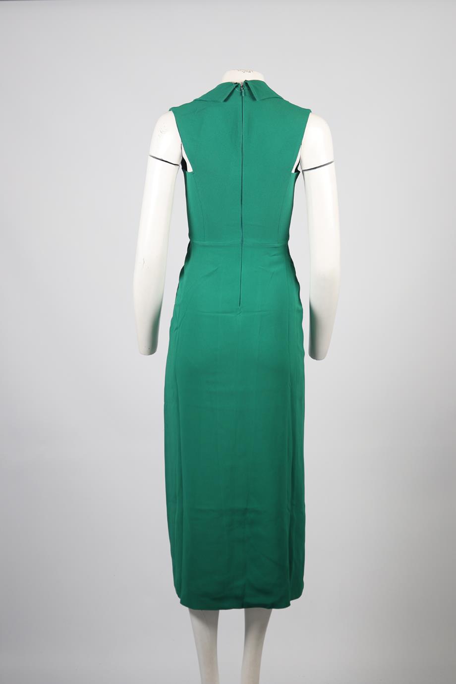 ELIE SAAB CREPE MAXI DRESS FR 36 UK 8
