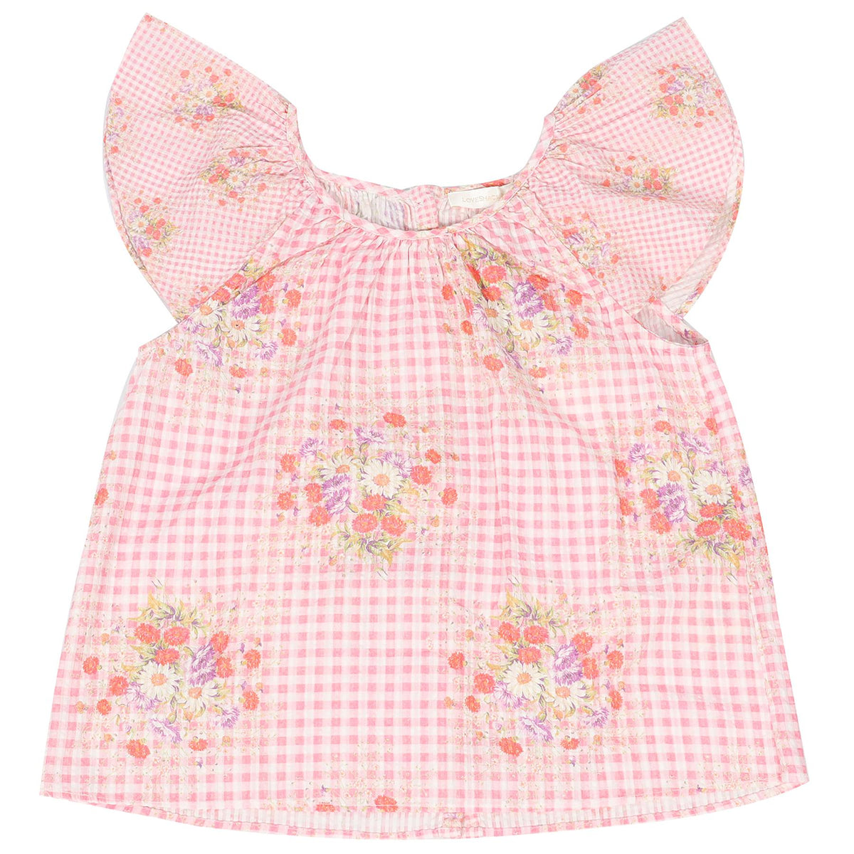 LOVESHACKFANCY PINK KIDS GIRLS COTTON TOP 8-9 YEARS