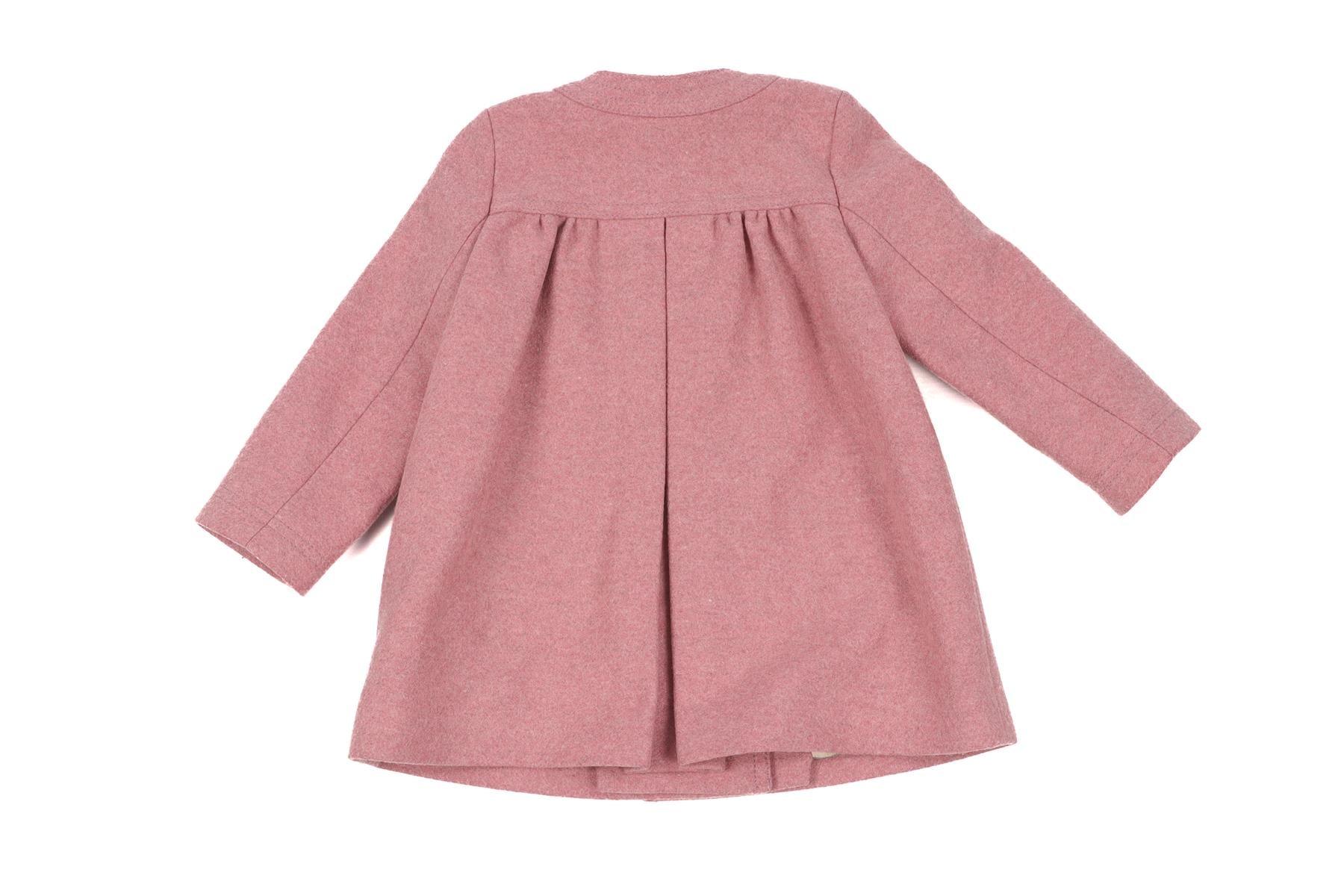 BURBERRY PINK BABY GIRLS COAT 12 MONTHS