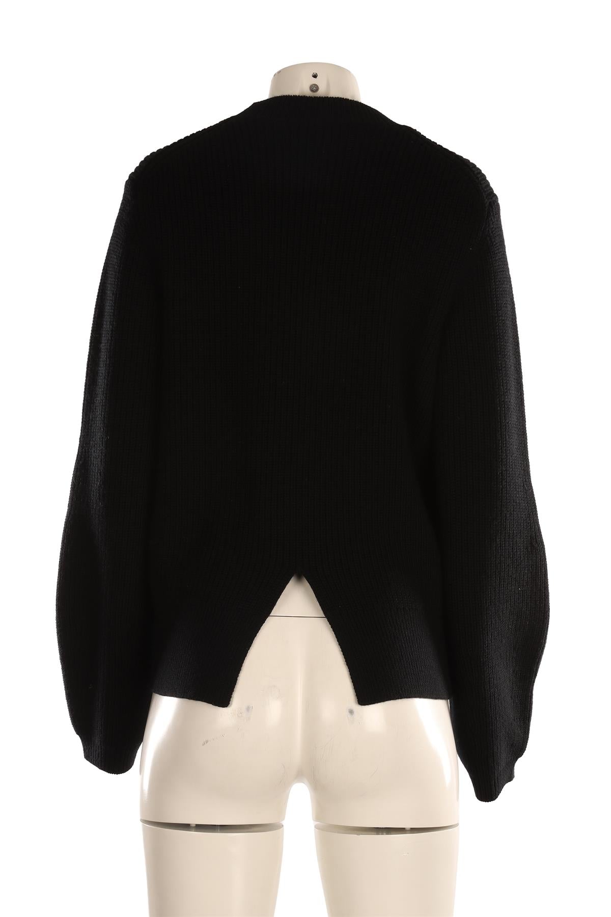 PROENZA SCHOULER WHITE LABEL BLACK WOOL SWEATER XLARGE