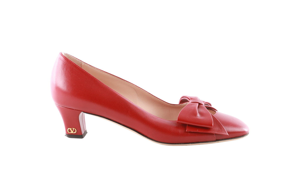 VALENTINO GARAVANI RED LEATHER PUMPS EU 38.5 UK 5.5 US 8.5