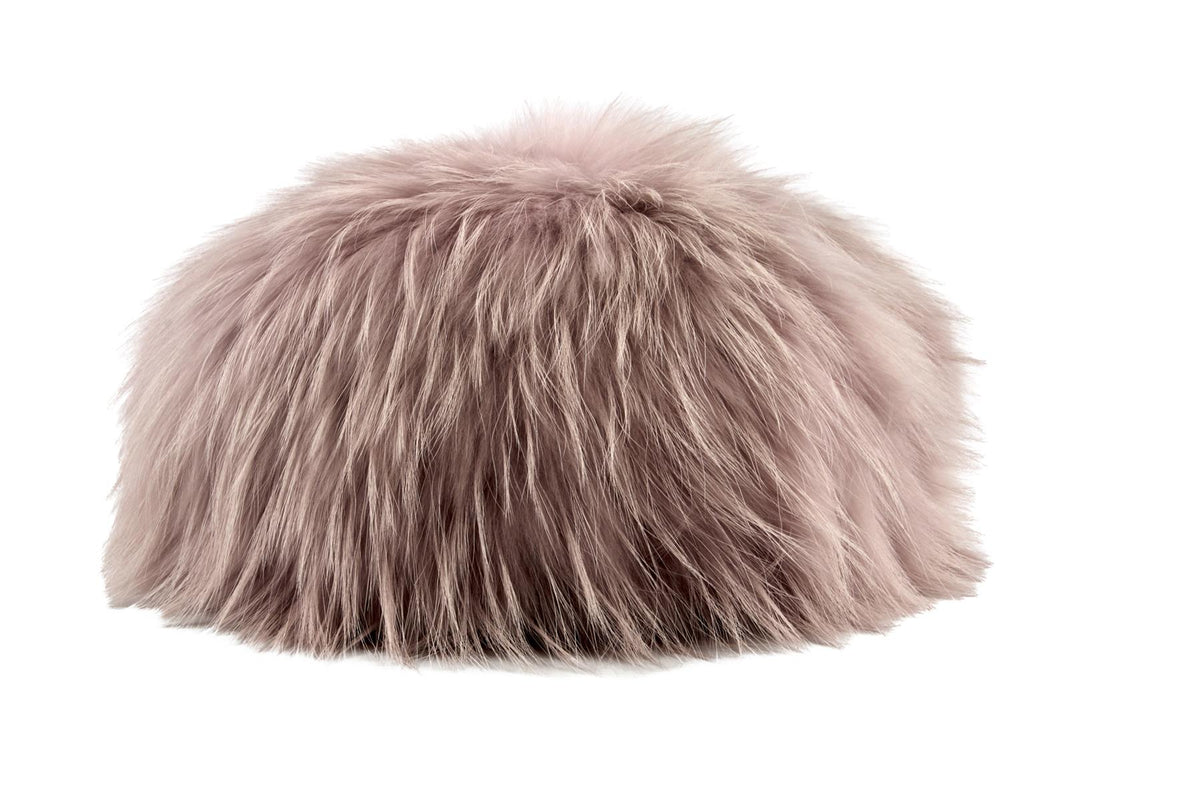 UNBRANDED PINK FOX FUR HAT ONE SIZE