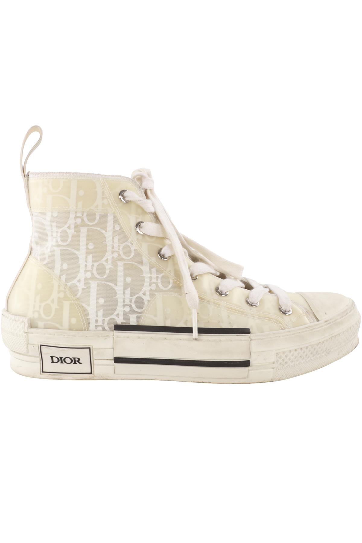 CHRISTIAN DIOR WHITE B23 LEAGUE OBLIQUE SNEAKERS EU 38 UK 5 US 8