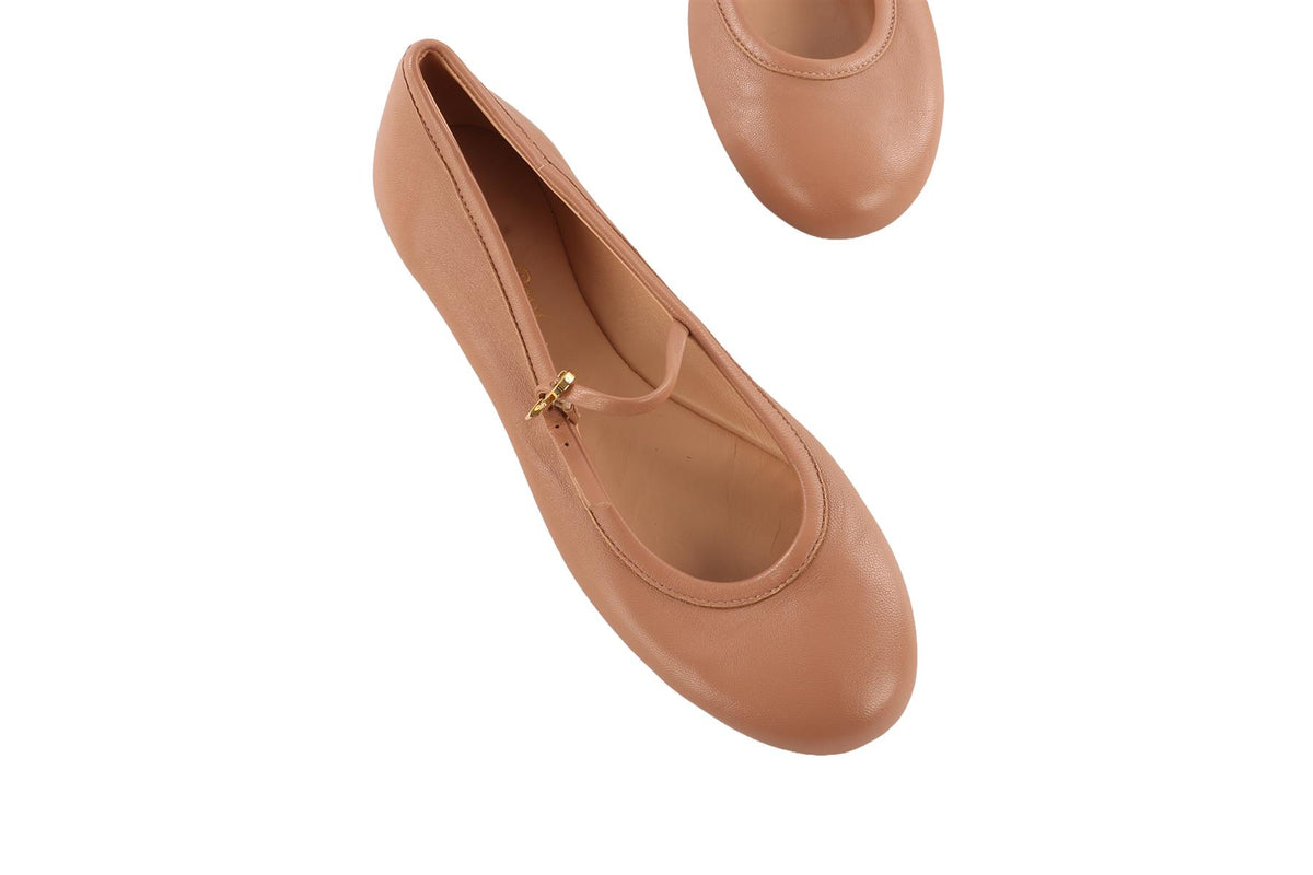 GIANVITO ROSSI PINK LEATHER BALLET FLATS EU 36 UK 3 US 6