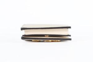 GUCCI CREAM ZUMI GG LEATHER WALLET